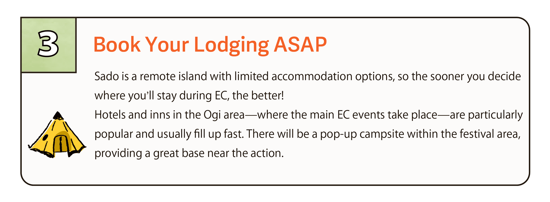 Step 3 Lodging