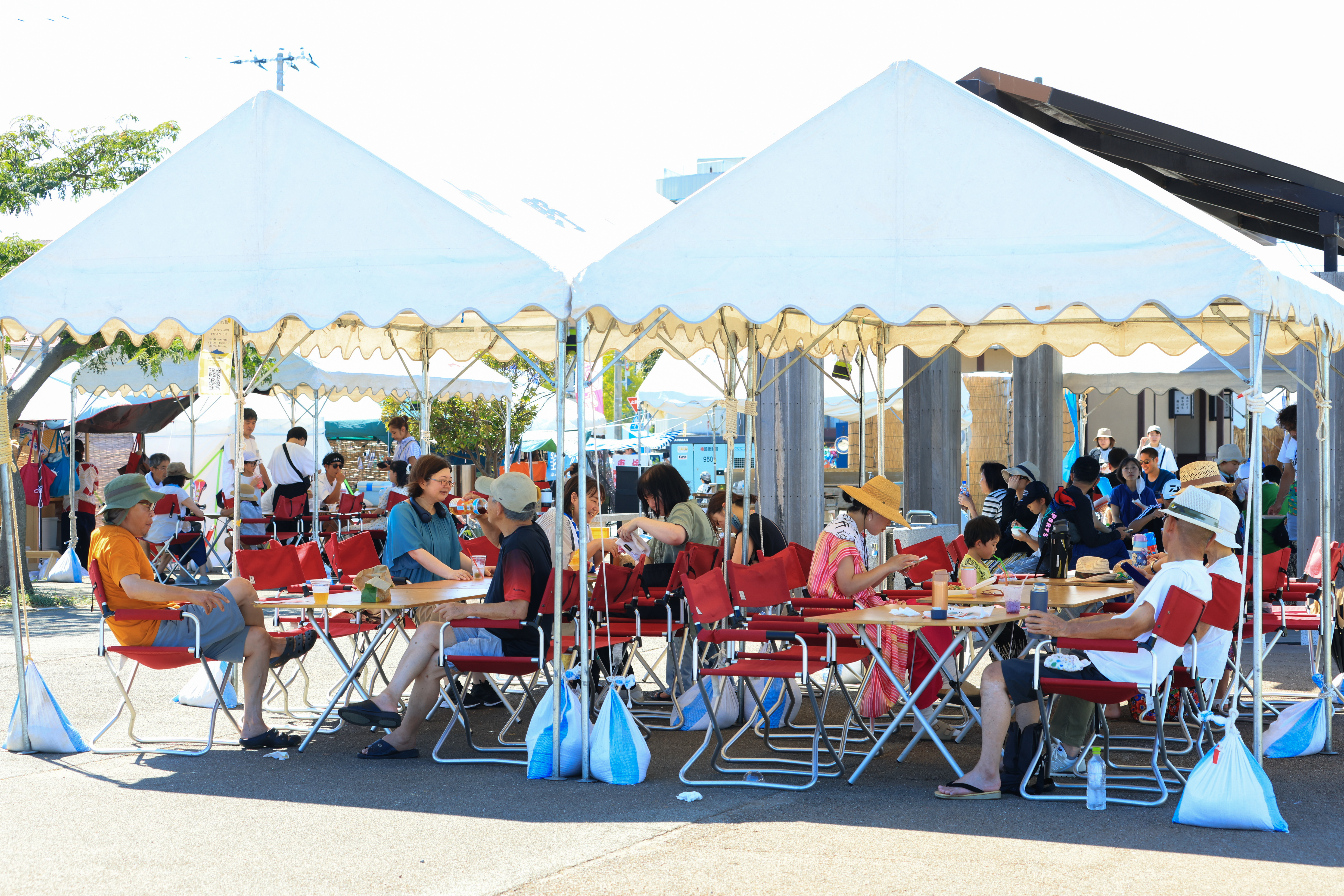 Dining space at Harbour Market